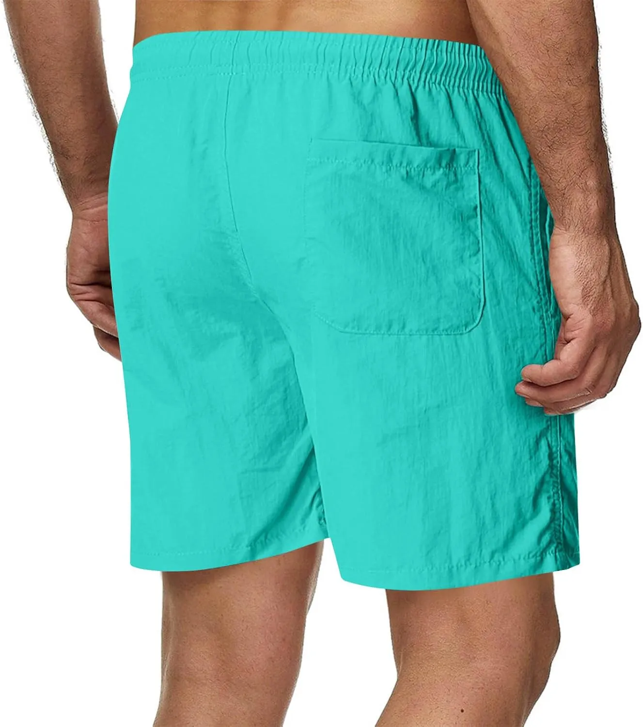 Men's Athletic Running Shorts Quick Dry Workout Shorts Summer Lightweight Beach Sports Gym Fitness Shorts with Pockets