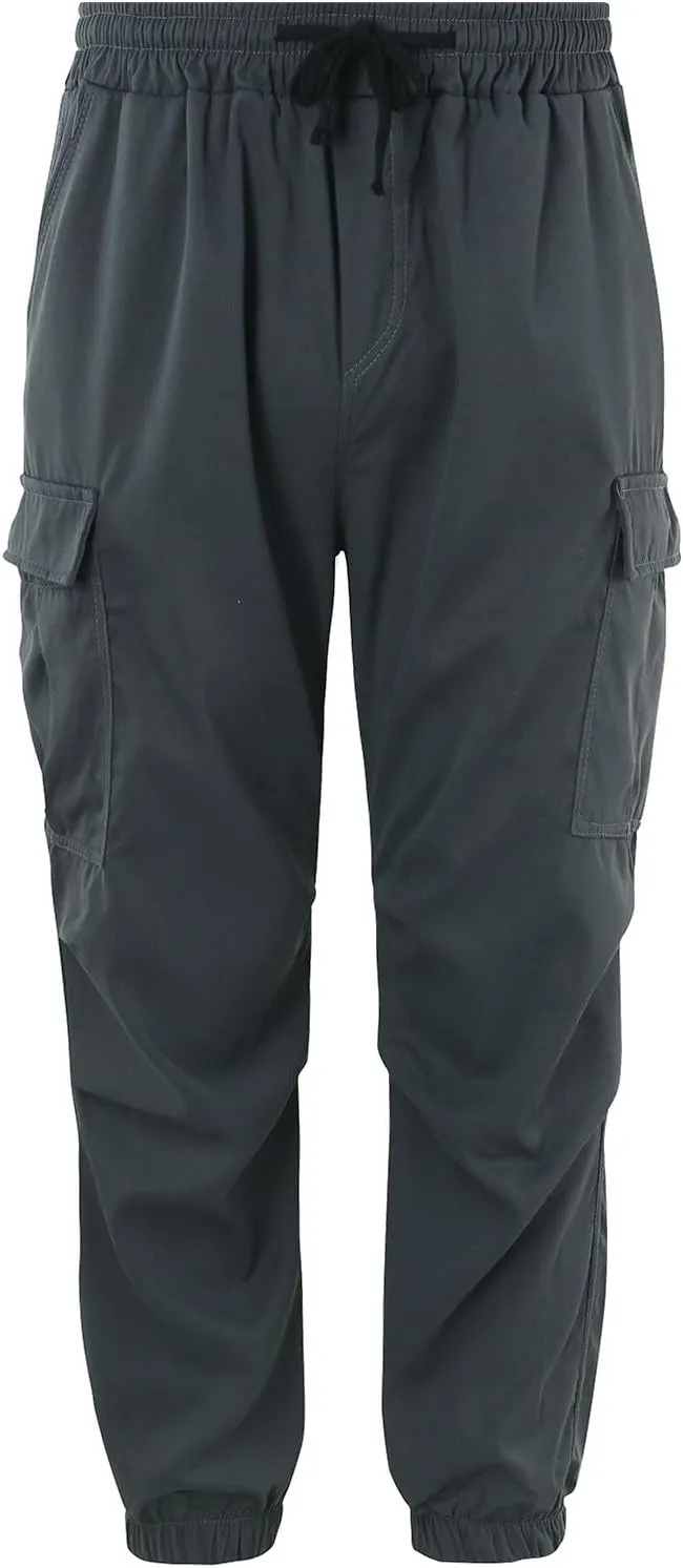 Men's Cargo Pants Multi-Pocket Zippered Slim Trousers Men Linen Trousers Men Cargo Pants Trousers Pockets Trousers
