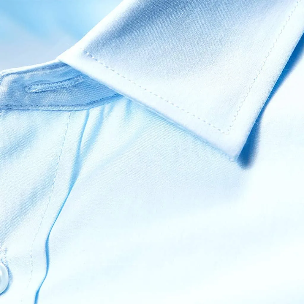 Mens Dress Shirts Long Sleeve Performance Quick Dry Stretch Untucked Casual Button Down Shirt Business Work Shirts