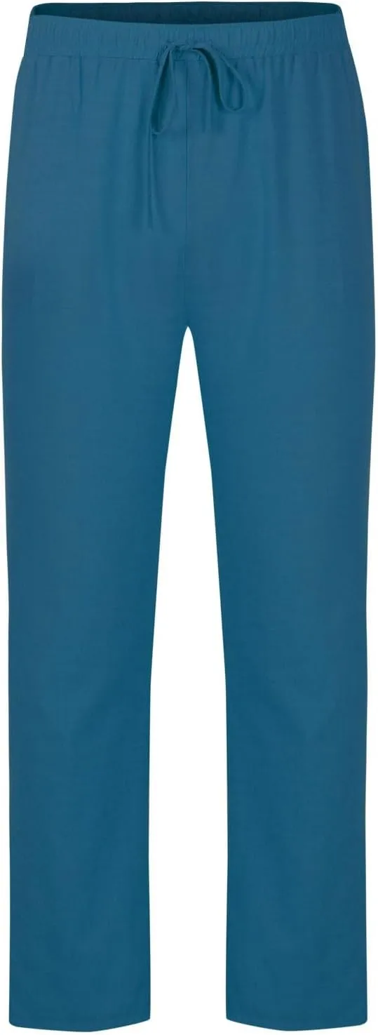 Mens Elastic Waist Drawstring Pants Lightweight Casual Straight Yoga Trouser Summer Joggers Beach Pant with Pocket