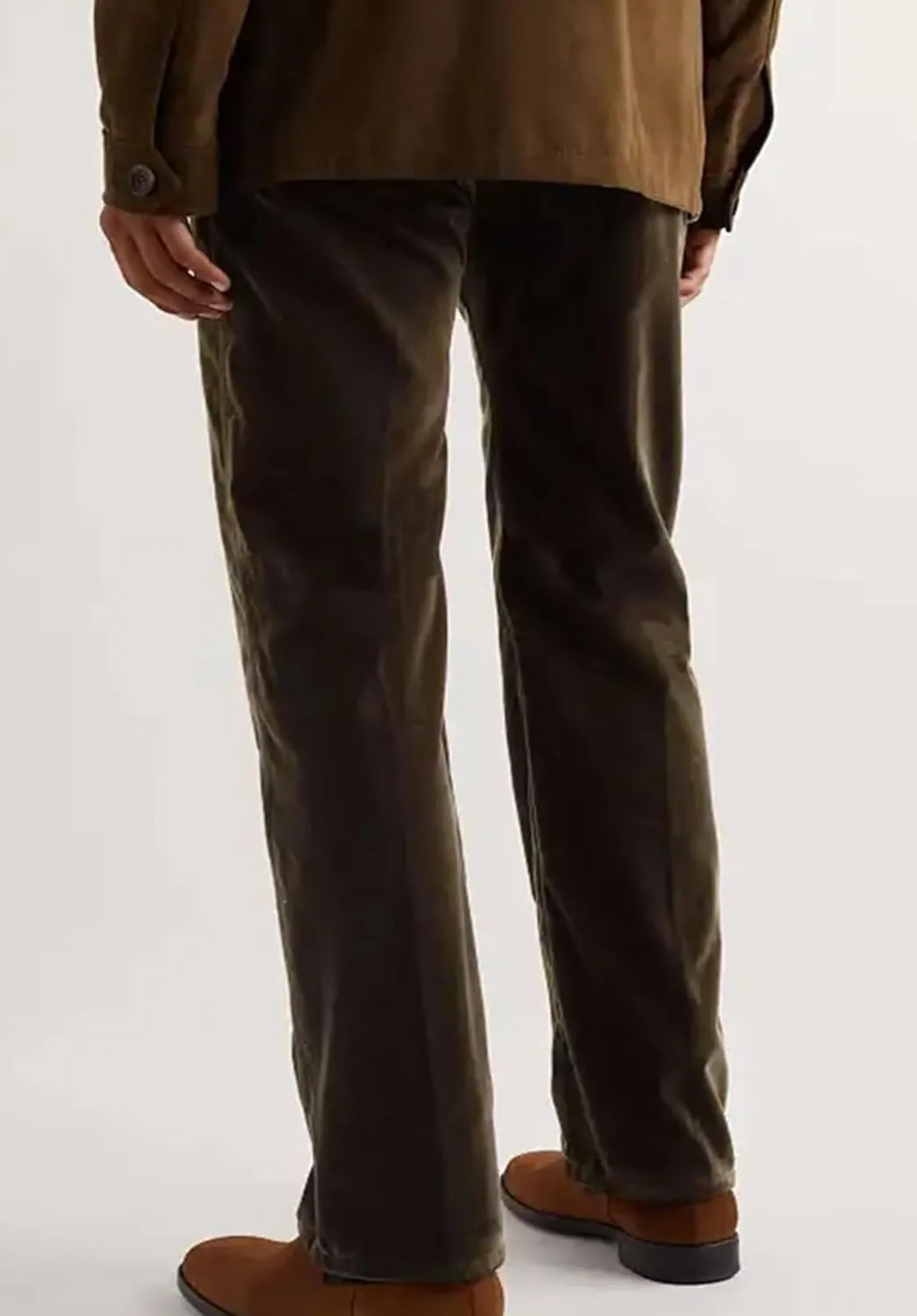 Men's Fashion Velvet Dress Suit Pants Flat Front Trousers
