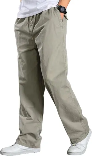 Men's Lightweight Lounge Bottoms Sweatpants Cotton Jersey Lounge Pants Causal Stretch Waist Comfort Trousers