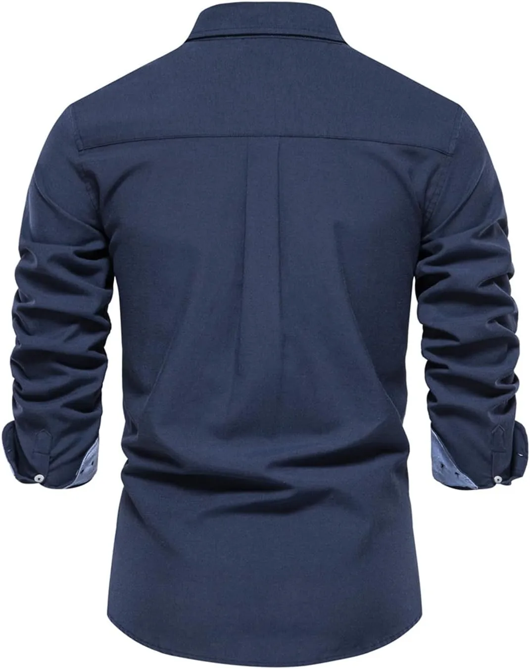 Men's Oxford Shirts Regular Fit Button Down Shirt Business Casual Shirts Long Sleeve Dress Shirt Solid Oxford Shirt