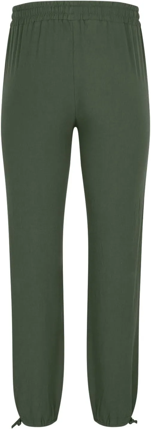 Men's Pants Fashion Summer Comfy Elastic Waist Long Pant Solid Color Casual Relaxed Fit Trousers with Pockets