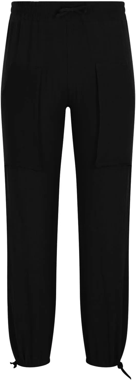 Men's Pants Fashion Summer Comfy Elastic Waist Long Pant Solid Color Casual Relaxed Fit Trousers with Pockets