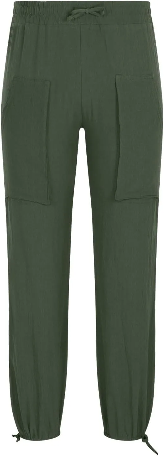 Men's Pants Fashion Summer Comfy Elastic Waist Long Pant Solid Color Casual Relaxed Fit Trousers with Pockets