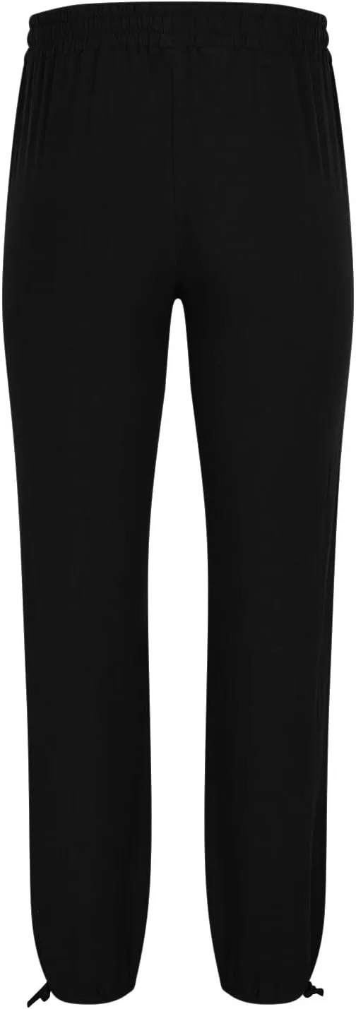 Men's Pants Fashion Summer Comfy Elastic Waist Long Pant Solid Color Casual Relaxed Fit Trousers with Pockets