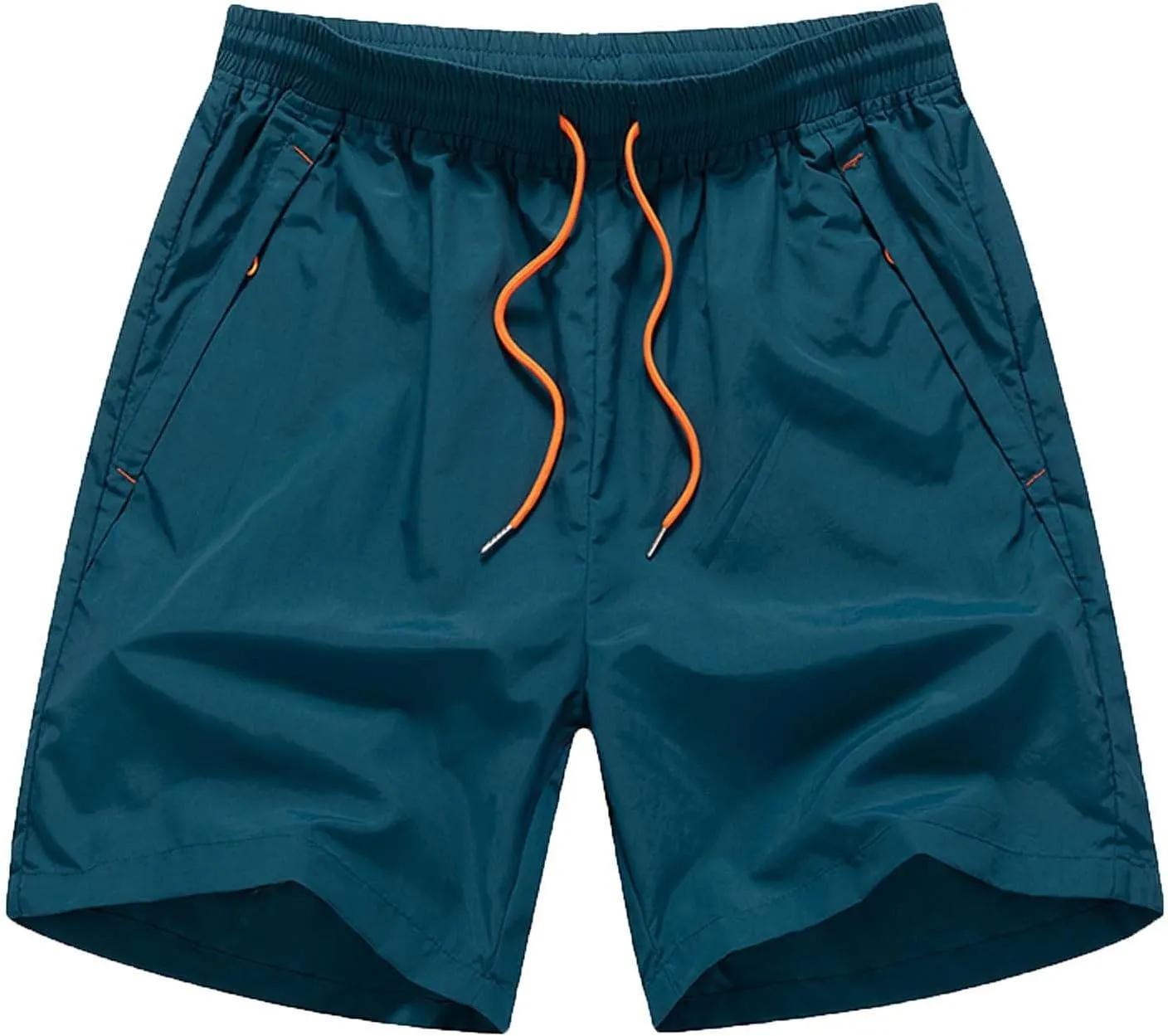 Mens Quick Dry Athletic Workout Shorts with Liner Outdoor Lightweight Running 7 Inch Gym Active Shorts with Zipper Pockets