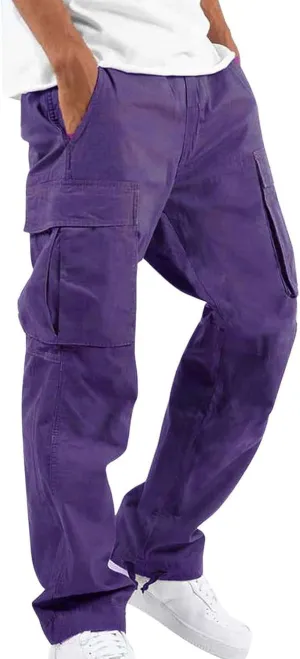 Mens Sweatpants with Pockets Big and Tall Joggers for Men Elastic Waist with Zipper Pockets Sweat Pants Men's Winter