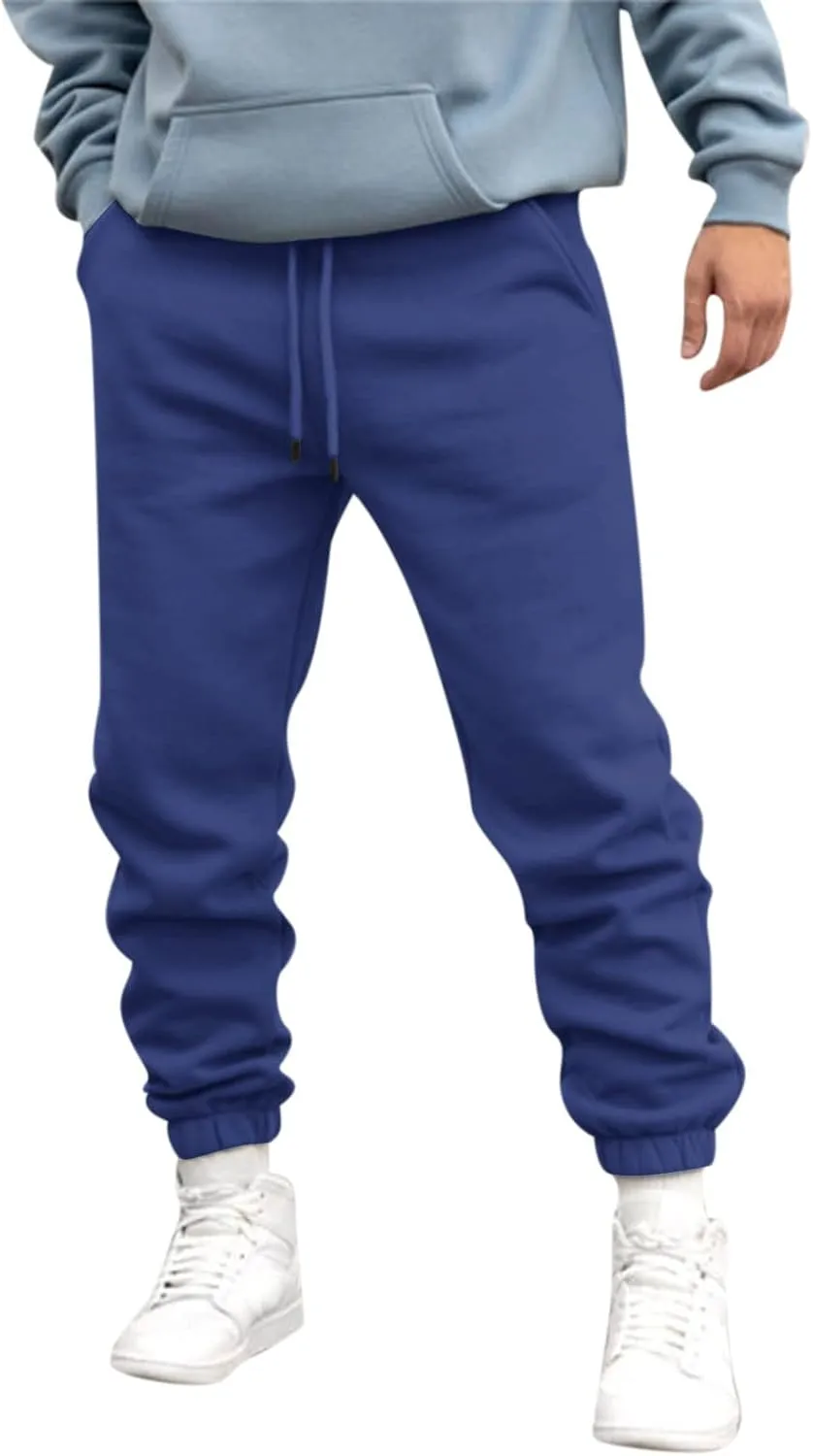 Mens Workout Cargo Sweatpants Jogger Sweatpants for Men Soccer Running Workout Mens Fashion Joggers Sports Pants Slim