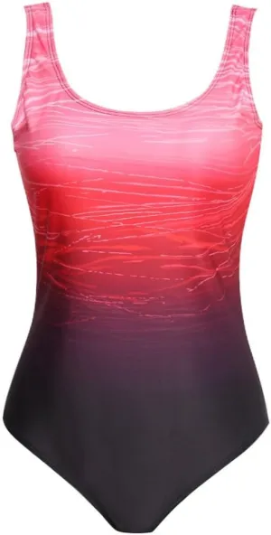 NATHGAM One Piece Swimsuit Women Summer Slim Fit Tummy Control Bathing Suits Gradient Sexy Backless Athletic Beach Swimwear