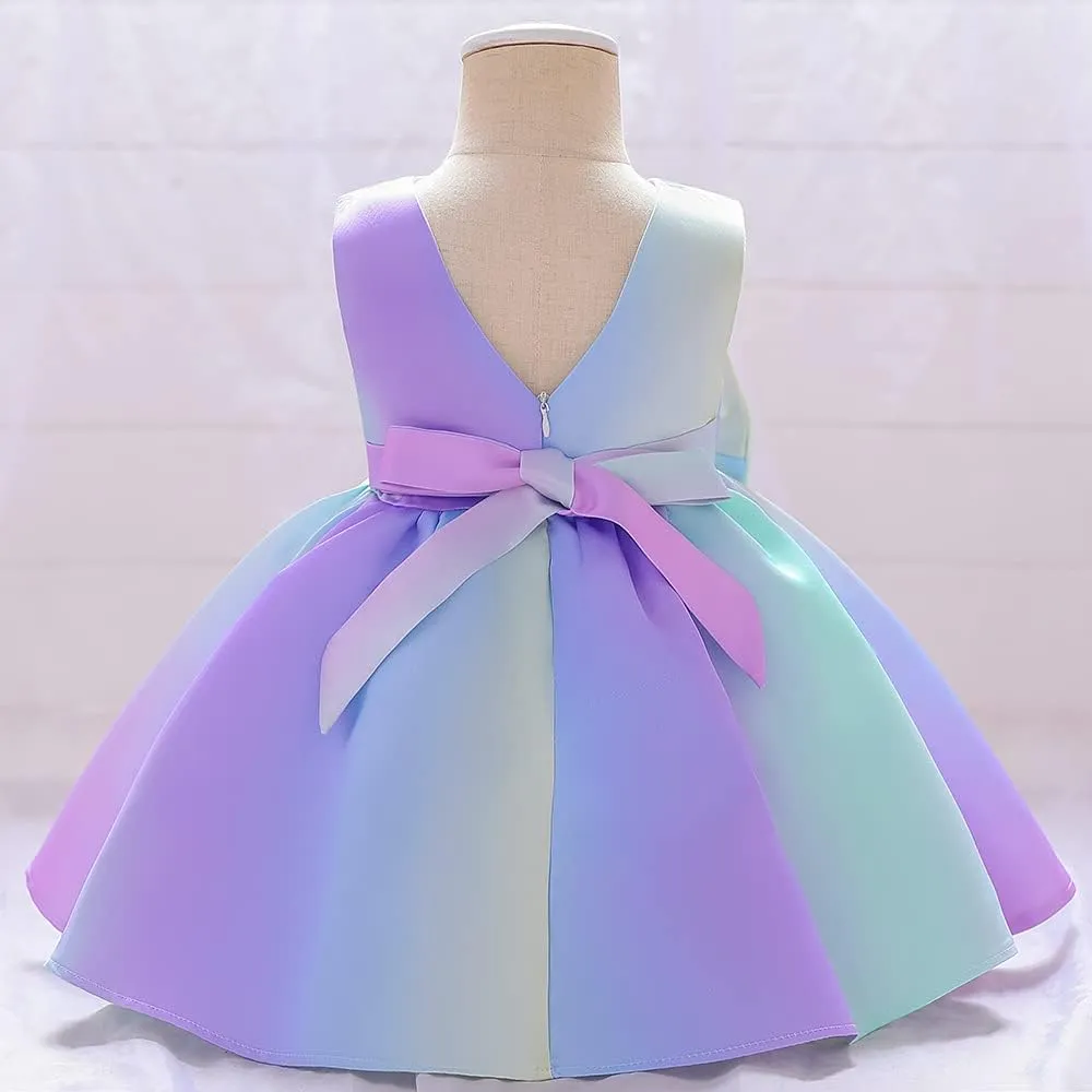 NSSMWTTC 12M-6T Baby Pageant Backless Dress Toddler Girls Tutu Gown Dresses