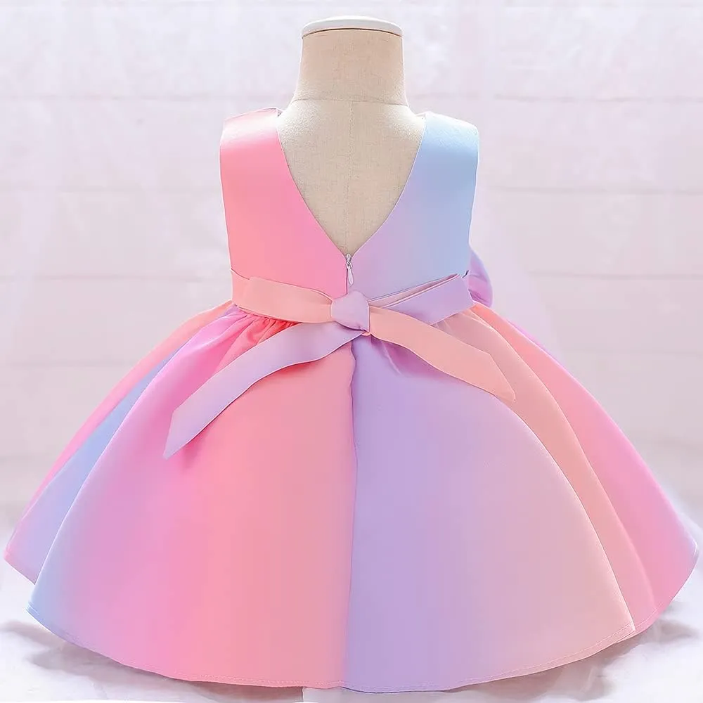 NSSMWTTC 12M-6T Baby Pageant Backless Dress Toddler Girls Tutu Gown Dresses
