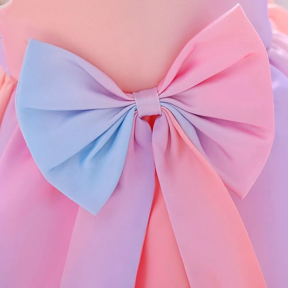 NSSMWTTC 12M-6T Baby Pageant Backless Dress Toddler Girls Tutu Gown Dresses