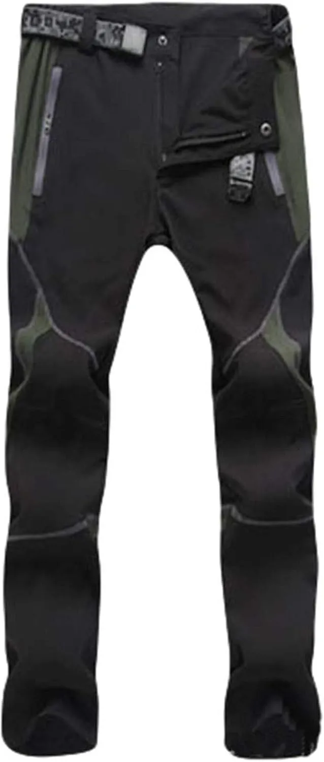 Pants For Men Men's Fashion Waterproof Pants Splice Windproof Trousers Softshell Outdoor Hiking Trousers Cargo Pants