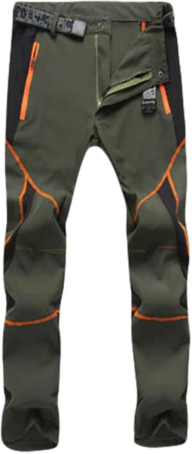 Pants For Men Men's Fashion Waterproof Pants Splice Windproof Trousers Softshell Outdoor Hiking Trousers Cargo Pants