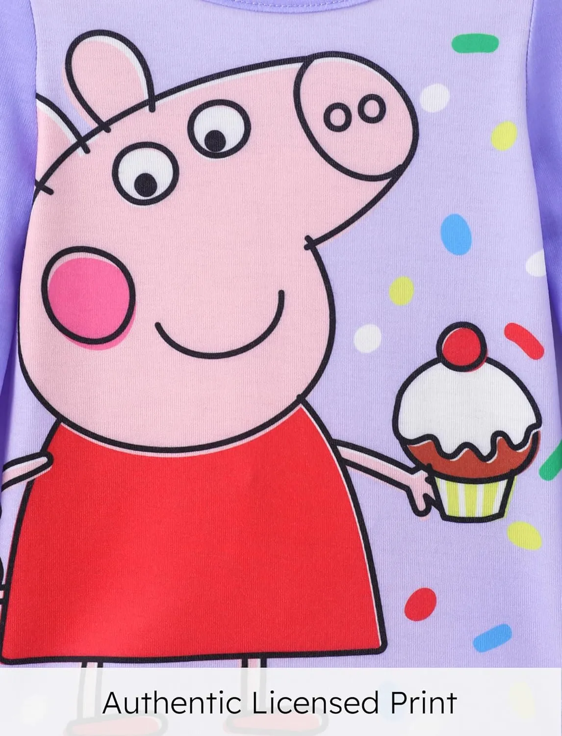 Peppa Pig Toddler Girls Pajamas Sleepwear Slim Fit 2-Piece Pajama Sets Long sleeves T-Shirt and Pants