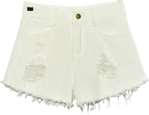 Plus Size Women Denim Shorts Summer Casual Jean Shorts Ladies High Waisted Frayed Hem Ripped Jeans Fringe Jeans Shorts