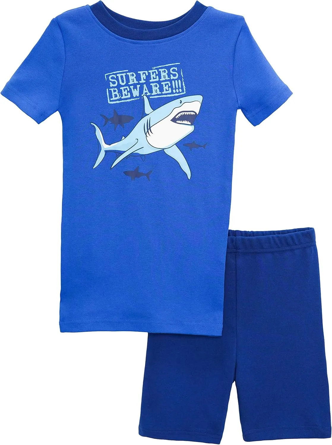 Prestigez Boys' Pj Set, Organic Cotton 2 Piece Pajama Set, Tee and Pant
