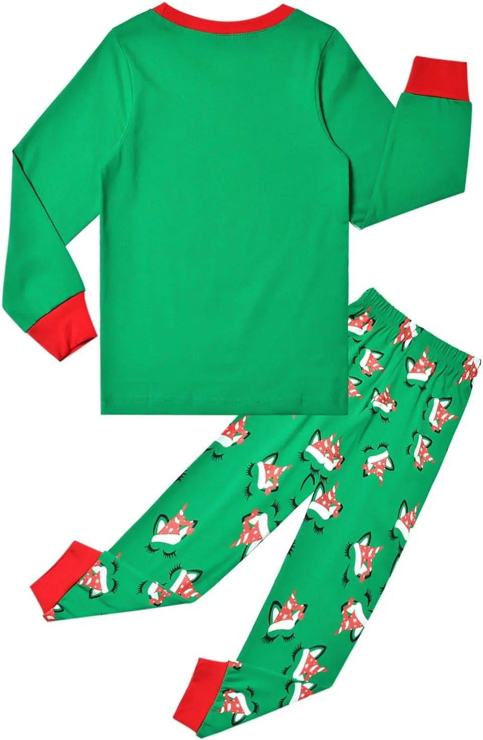QPANCY Girls Christmas Pjs Sets Pajamas Kids Cotton Winter Sleepwear