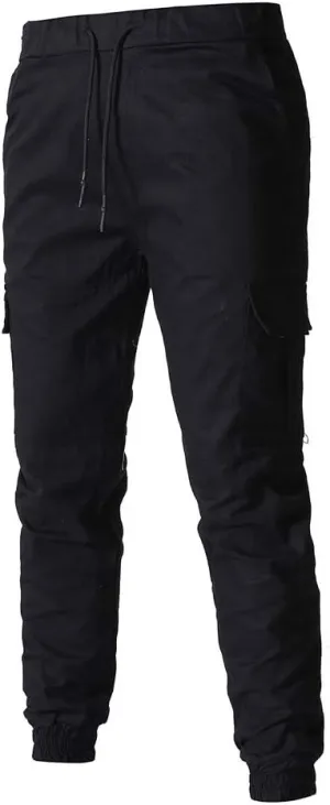 sdbrld Cargo Pants For Men Mens Casual Outdoor Hiking Joggers Solid Drawstring Recreation Fitness Cargo Pants with Pocket