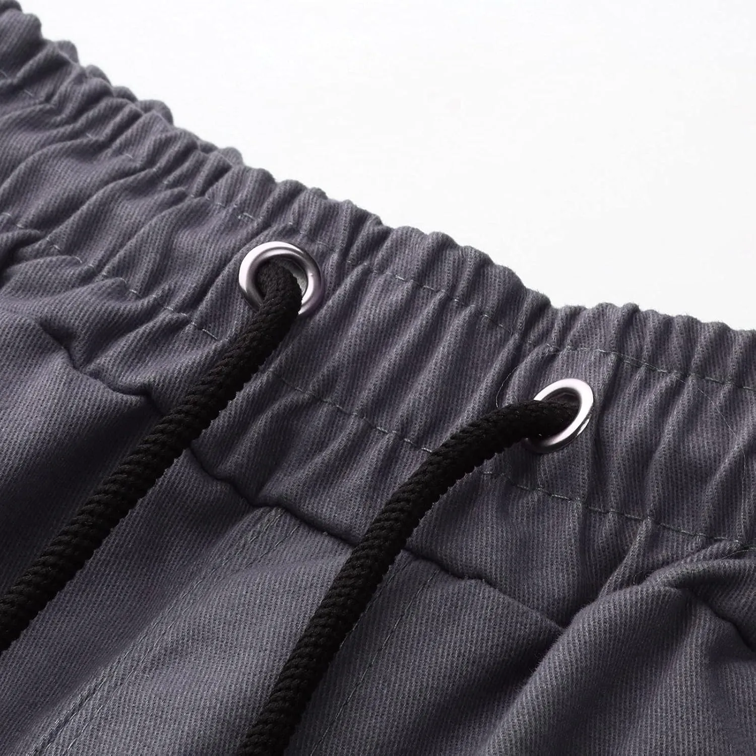 sdbrld Cargo Pants For Men Men's Fashion Outdoor Hiking Joggers Pants Solid Mid Waist Drawstring Cargo Pants with Pockets