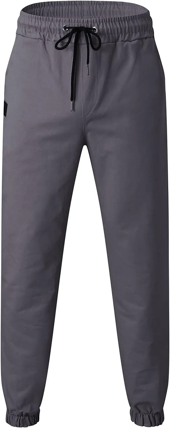 sdbrld Cargo Pants For Men Men's Fashion Outdoor Hiking Joggers Pants Solid Mid Waist Drawstring Cargo Pants with Pockets
