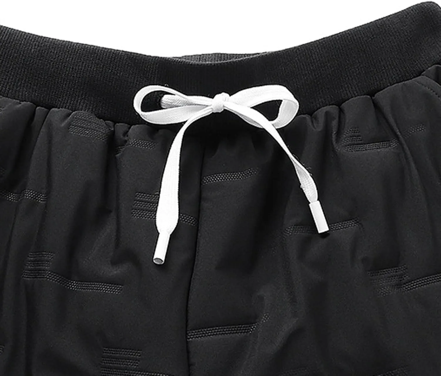 sdbrld Pants For Men Mens Trouser Solid Full Length Thickened Pants Trendy Drawstring Warm Winter Trouser with Pockets