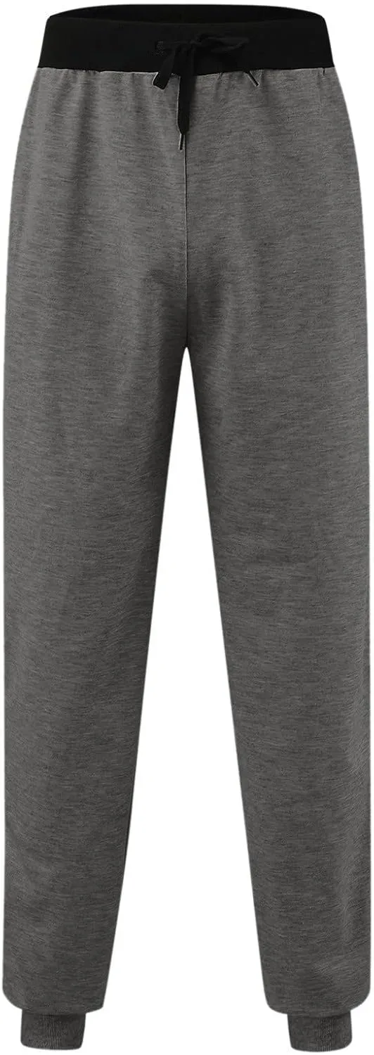 sdbrld Sweatpants For Men Men's Cotton Sport Joggers Solid Drawstring Cargo Pants Fashion Hiking Running Sweatpants Trousers