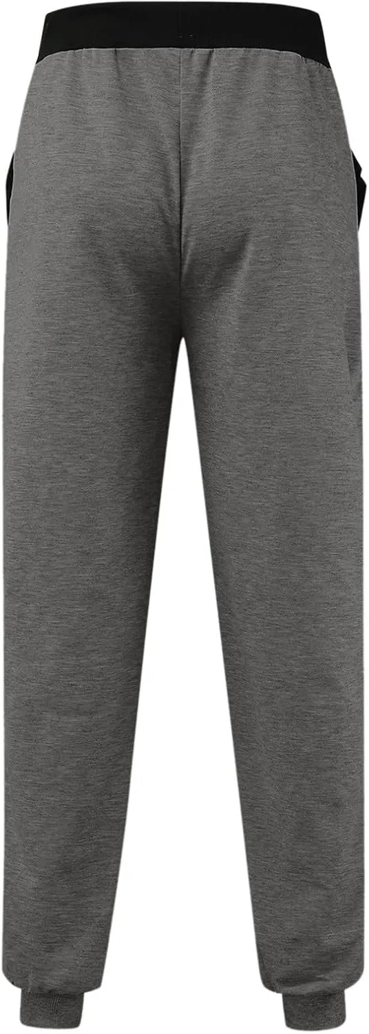 sdbrld Sweatpants For Men Men's Cotton Sport Joggers Solid Drawstring Cargo Pants Fashion Hiking Running Sweatpants Trousers