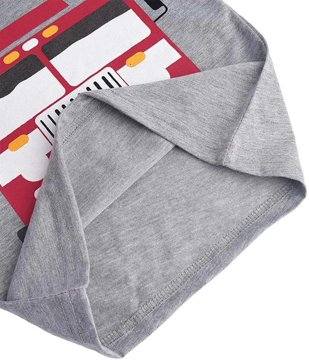 Toddler Boys Pajamas 100% Cotton Summer Pjs for Boy Jammies Dinosaur Dog Little Kids Clothes Sleepwear Short Sets Size 2-7T