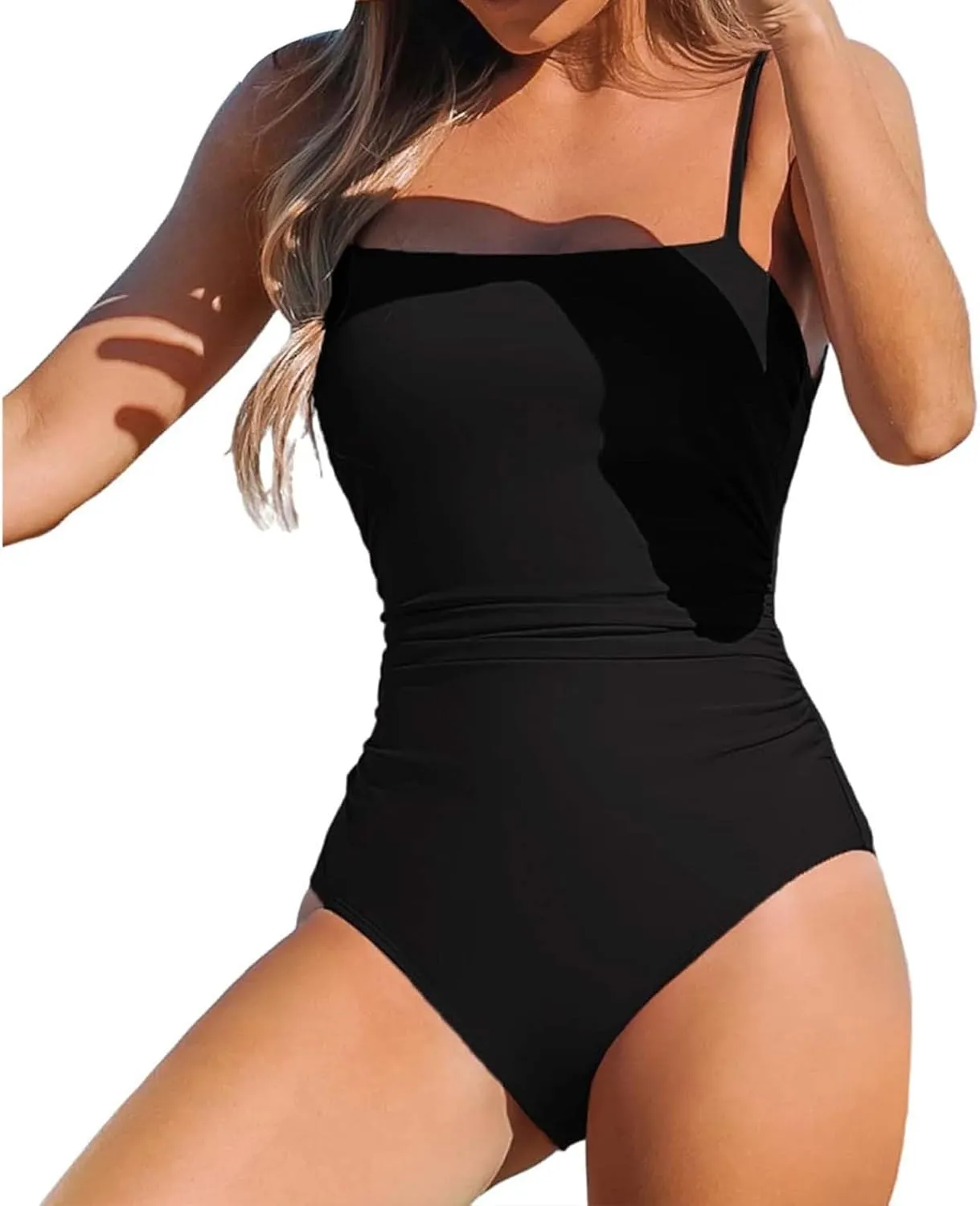 Tummy Control Bathing Suit Slim Large Size Hot Spring Swimwear Swimsuit Sports Adjustable Strap Bathing Suit One