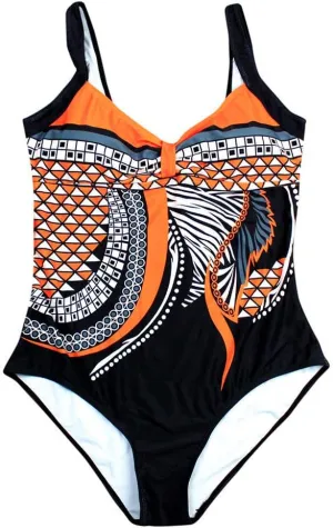 V Neck Cute One Piece Swimsuits Stripe Conservative Gradient Fashion Women's Beachwear Bikini Large Swimwears