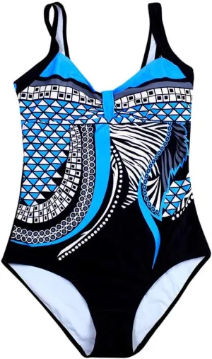 V Neck Cute One Piece Swimsuits Stripe Conservative Gradient Fashion Women's Beachwear Bikini Large Swimwears