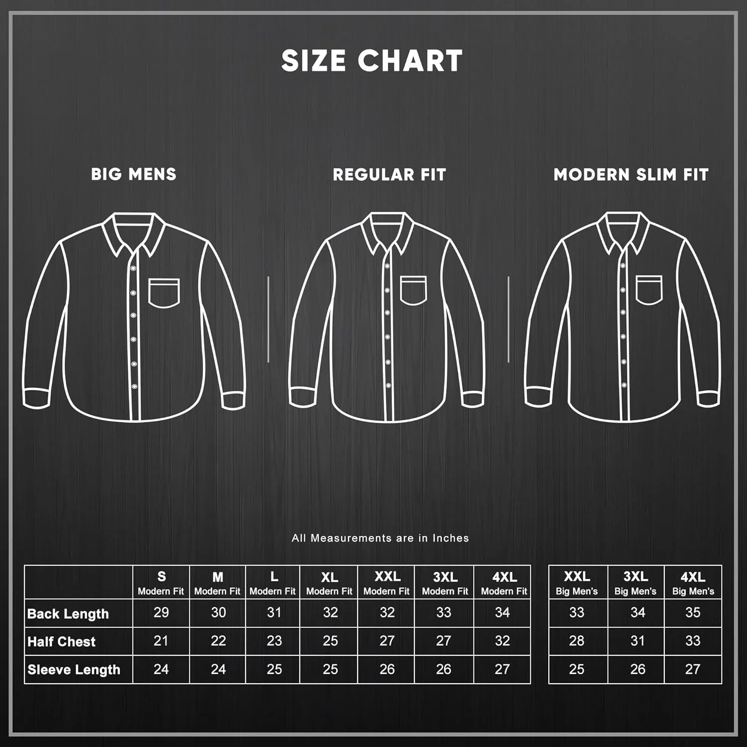 Visive Mens Shirts Multi Packs Long Sleeve Button Down Dress Shirts Solid Color Big and Tall