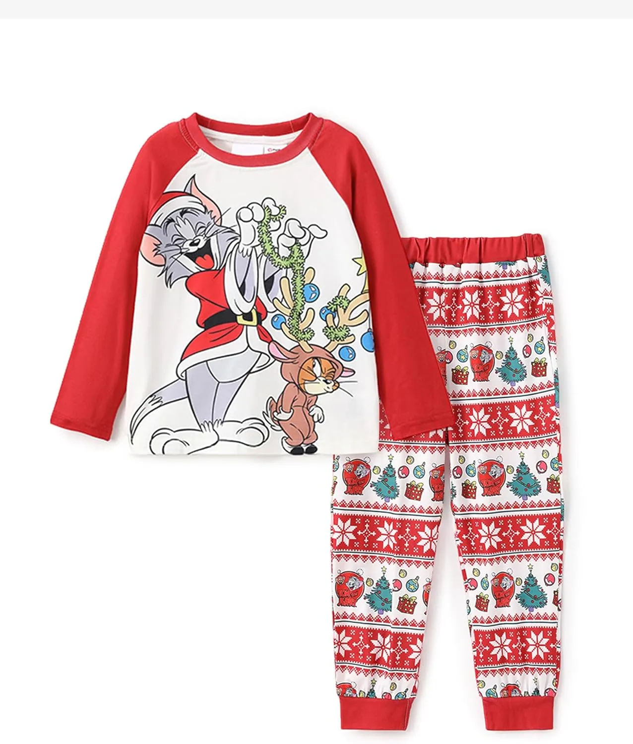 WARNER BROS Frosty the Snowman Christmas Family Matching Pajamas Snowflake and Snowman Print Mommy and Me Xmas Pjs for Couple