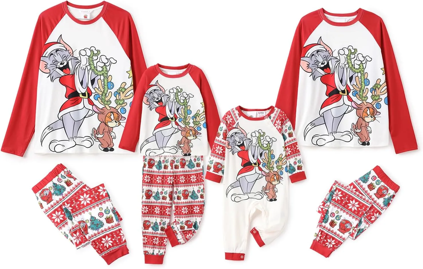 WARNER BROS Frosty the Snowman Christmas Family Matching Pajamas Snowflake and Snowman Print Mommy and Me Xmas Pjs for Couple