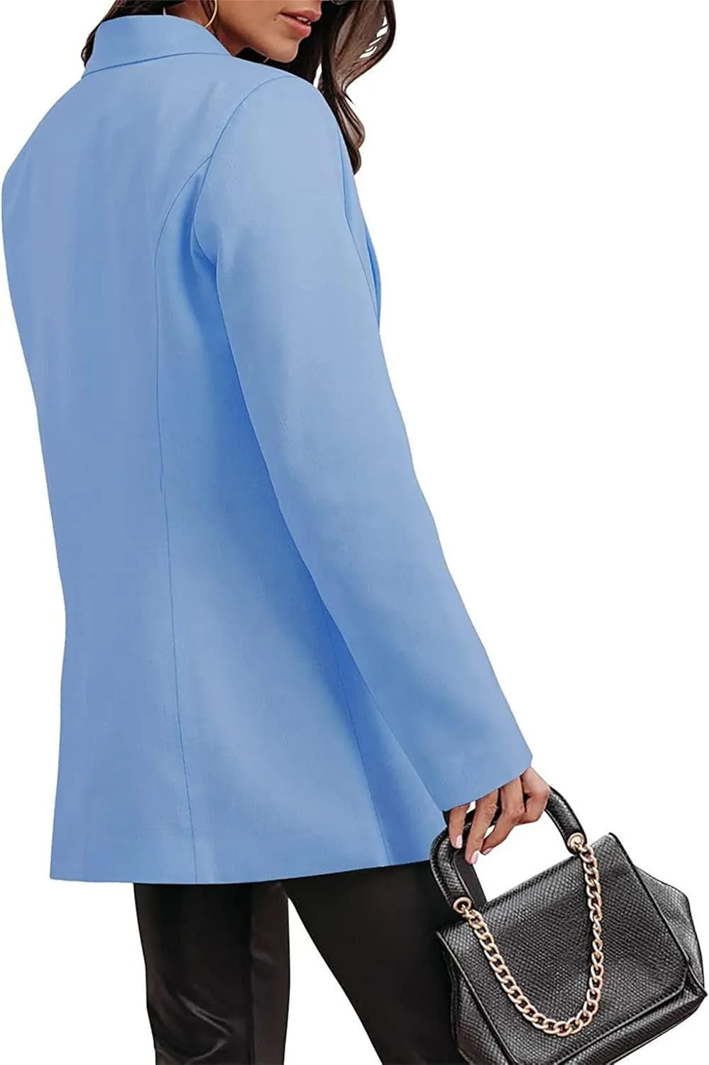 Women Business Casual Blazer Jacket Professional Suit Jacket Lightweight Open Front Long Sleeve Work Office Jackets