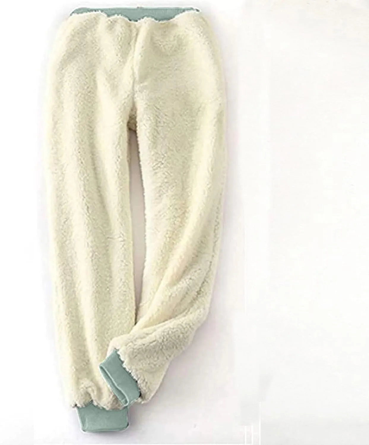 Women Fleece Warm Outfits Sherpa Lined Pajamas Set Soft Thermal Loungewear Fuzzy Tops Pajama Pants Winter Loungewear
