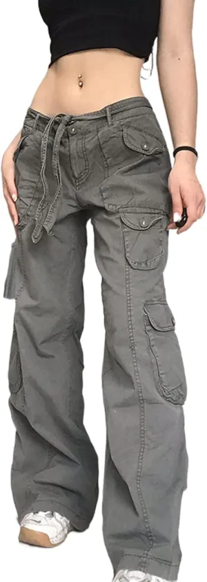 Women High Waisted Pants Y2k Graphic Wide Leg Denim Jeans Straight Casual Loose Baggy Trousers Vintage E-Girl Streetwear