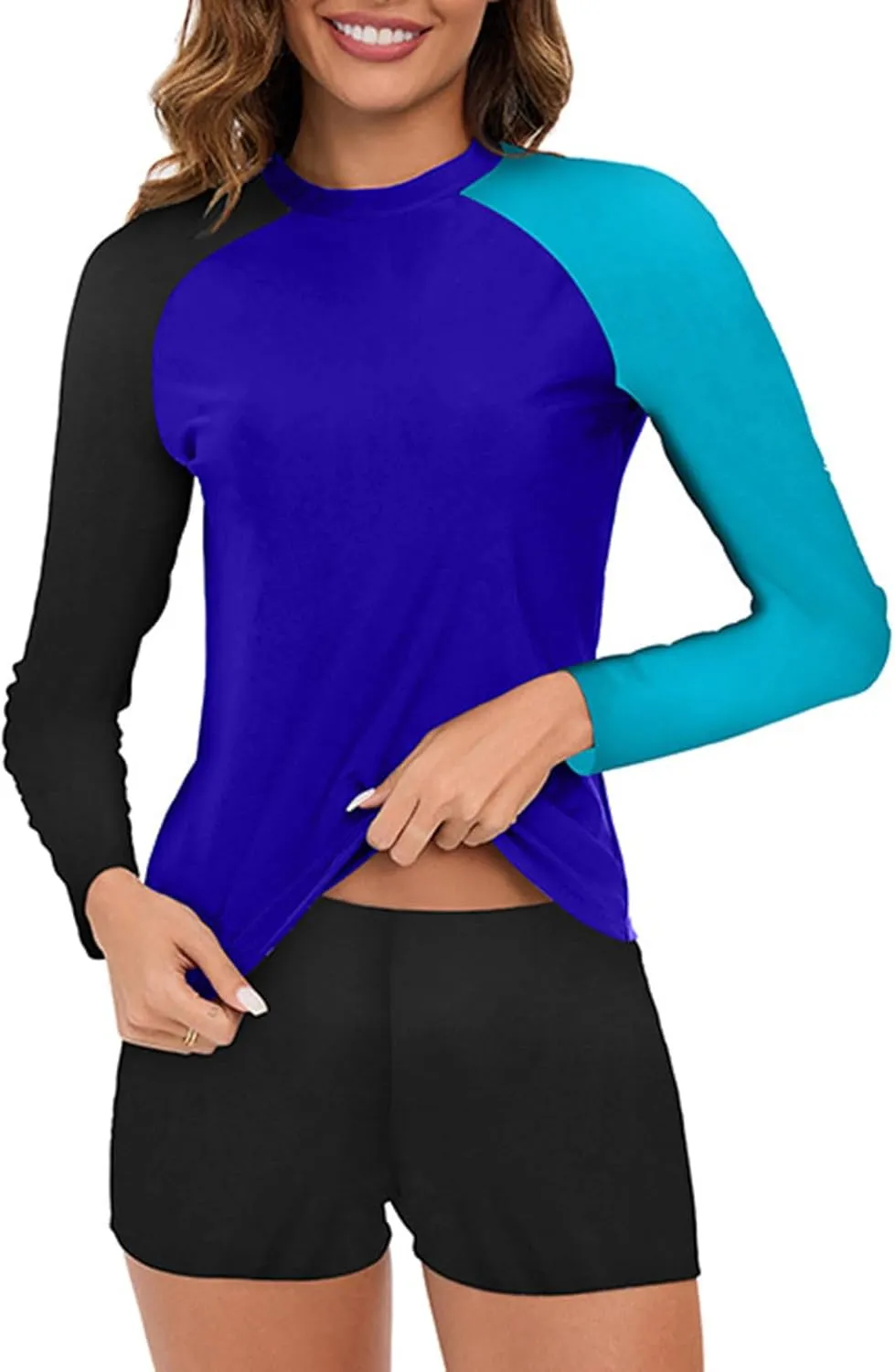 Women Long Sleeve One Piece Boyleg Swimsuit Front Zipper Surfing Bathing Suit Tummy Control Slim Swimwear 2025