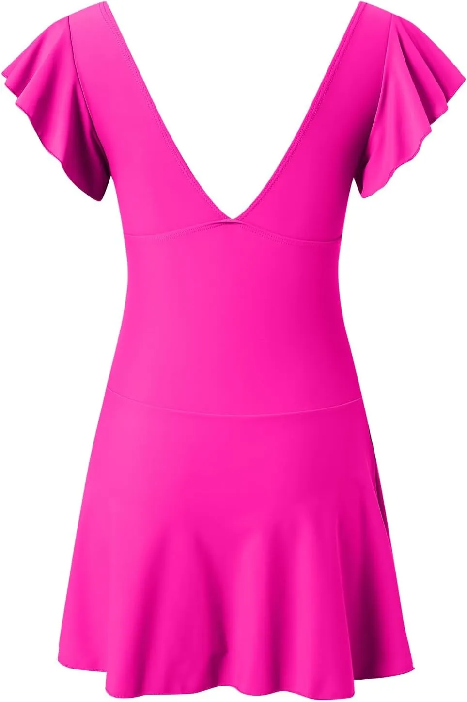 Women One Piece Swimsuit Tummy Control Swim Dress Curvy Modest Bathing Suit Sexy Sling Backless Tankini Swimwear 2025