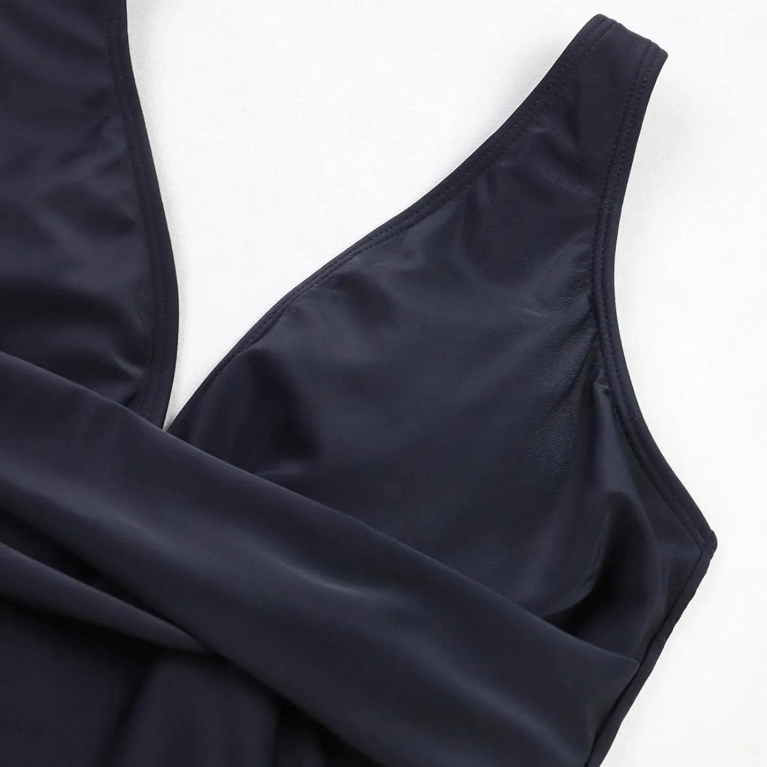 Women Sexy One Piece Swimsuits Halter V Neck Tummy Control Bathing Suit Push Up Backless Swimwear Swim Suit