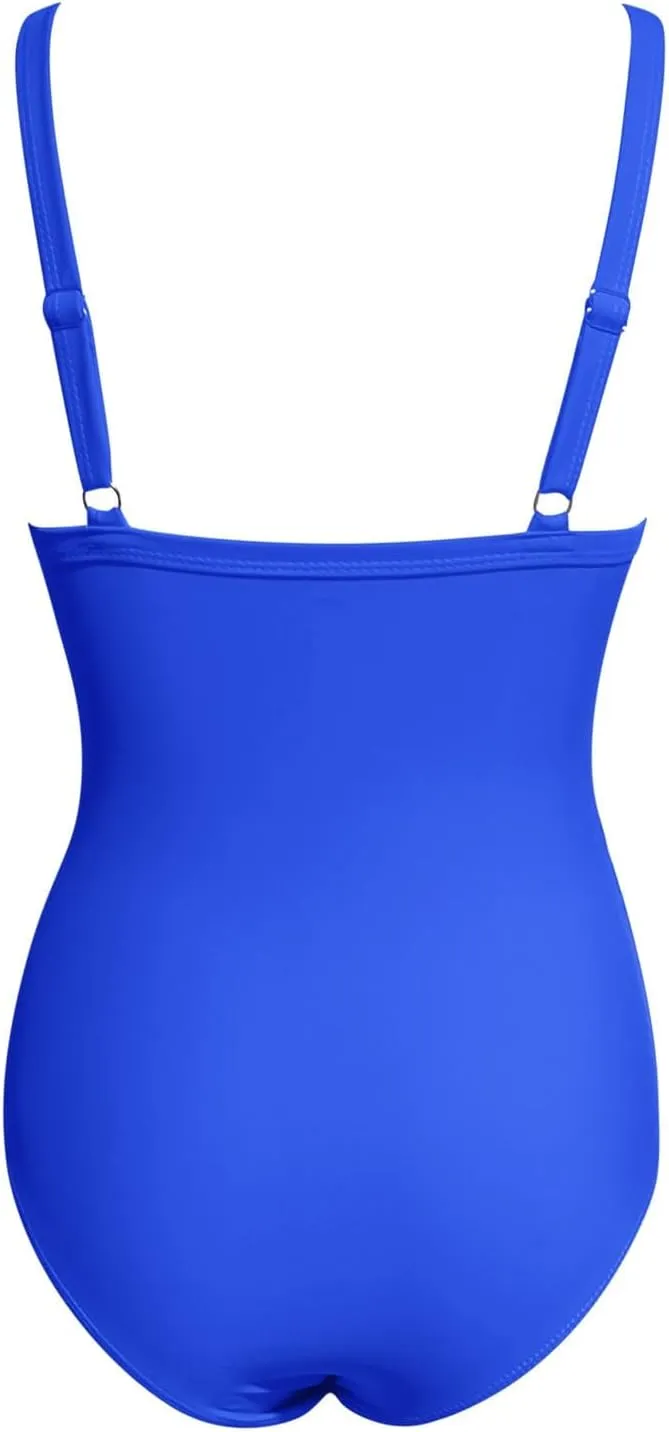 Women Tummy Control One Piece Swimsuit Sexy Mesh High Neck Cute Bathing Suit Backless Slimming Swimwear Monokinis