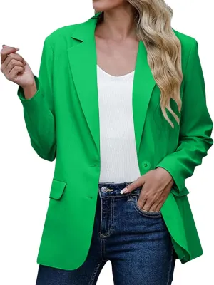 Womens Blazers for Work Professional Business Casual Long Sleeve Suit Jacket Open Front Work Office Blazers Jacket