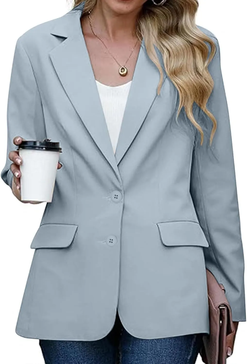 Womens Blazers for Work Professional Business Casual Long Sleeve Suit Jacket Open Front Work Office Blazers Jacket
