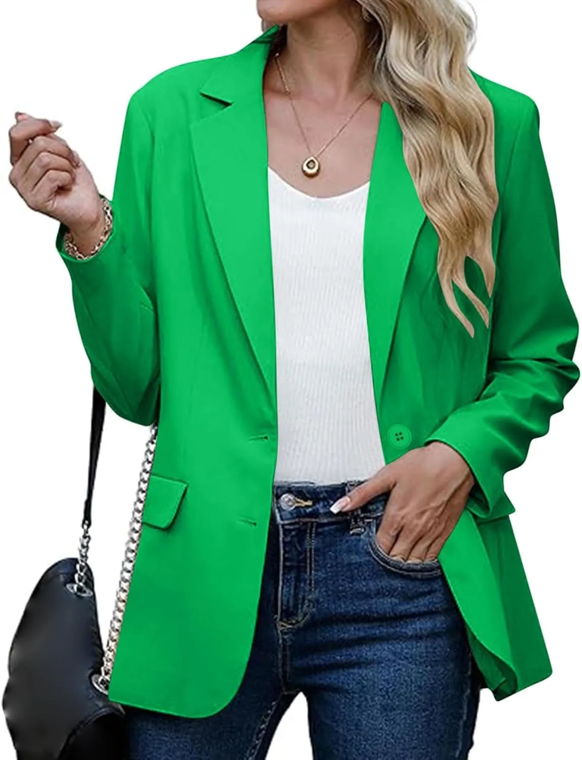 Womens Blazers for Work Professional Business Casual Long Sleeve Suit Jacket Open Front Work Office Blazers Jacket