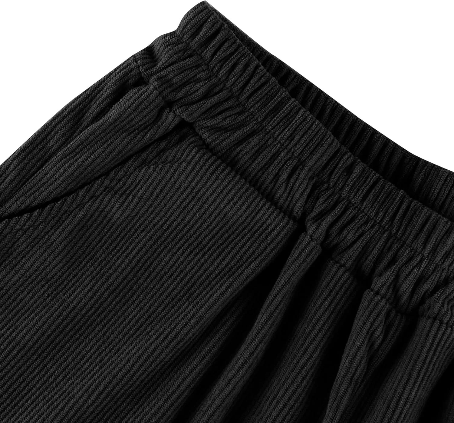 Womens Corduroy Pants Comfy High Waitsted Straight Leg Work Pants Trousers Business Casual Pants with Pockets