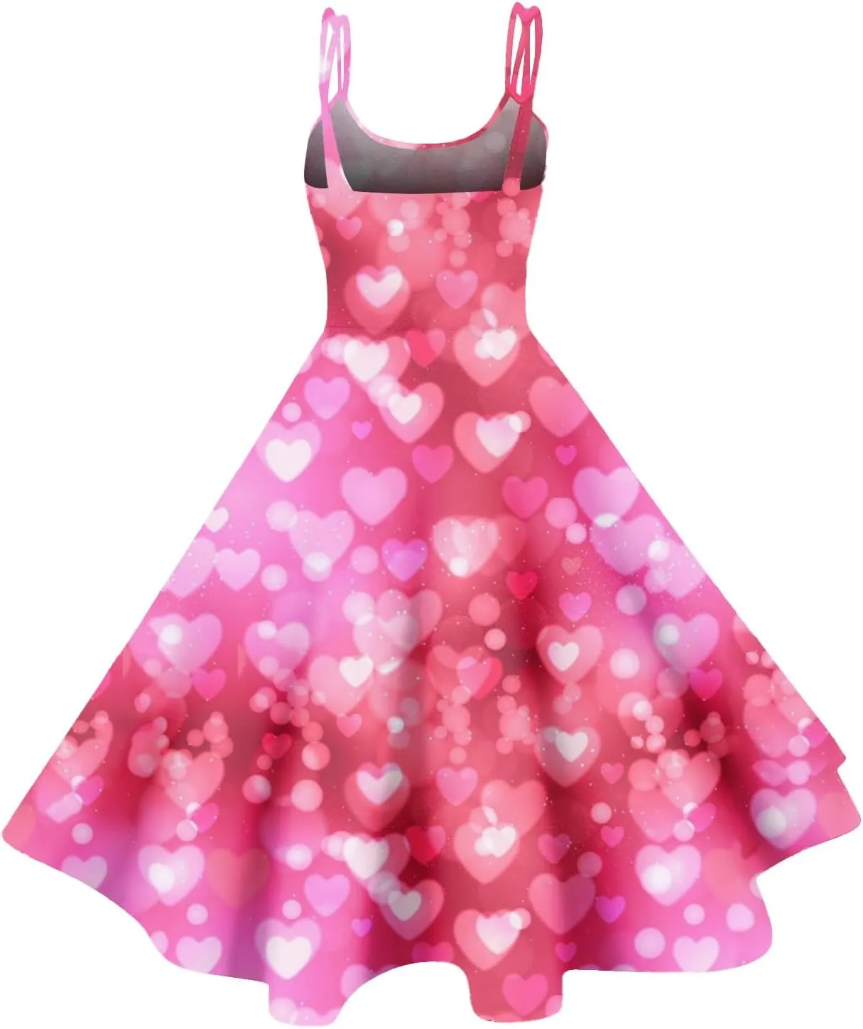 Women's Fashion Valentine's Day Printed Sexy Strapless Gothic Cocktail Dress Punk, Vintage Dress.