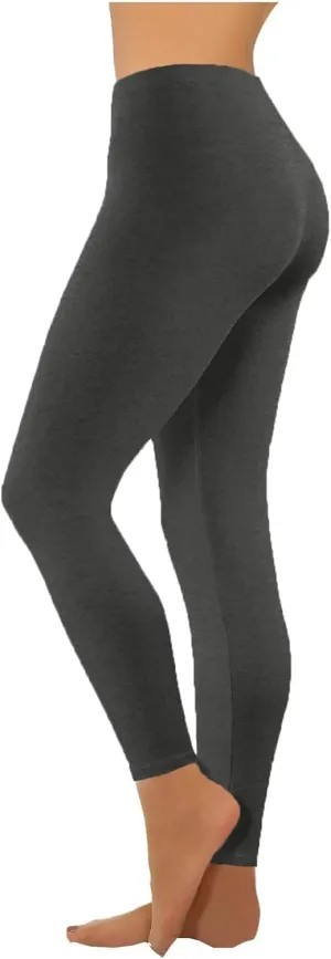Women's Pants Tummy Control Soft Workout Leggings for Women High Waisted Trousers for Workout Athletic Running